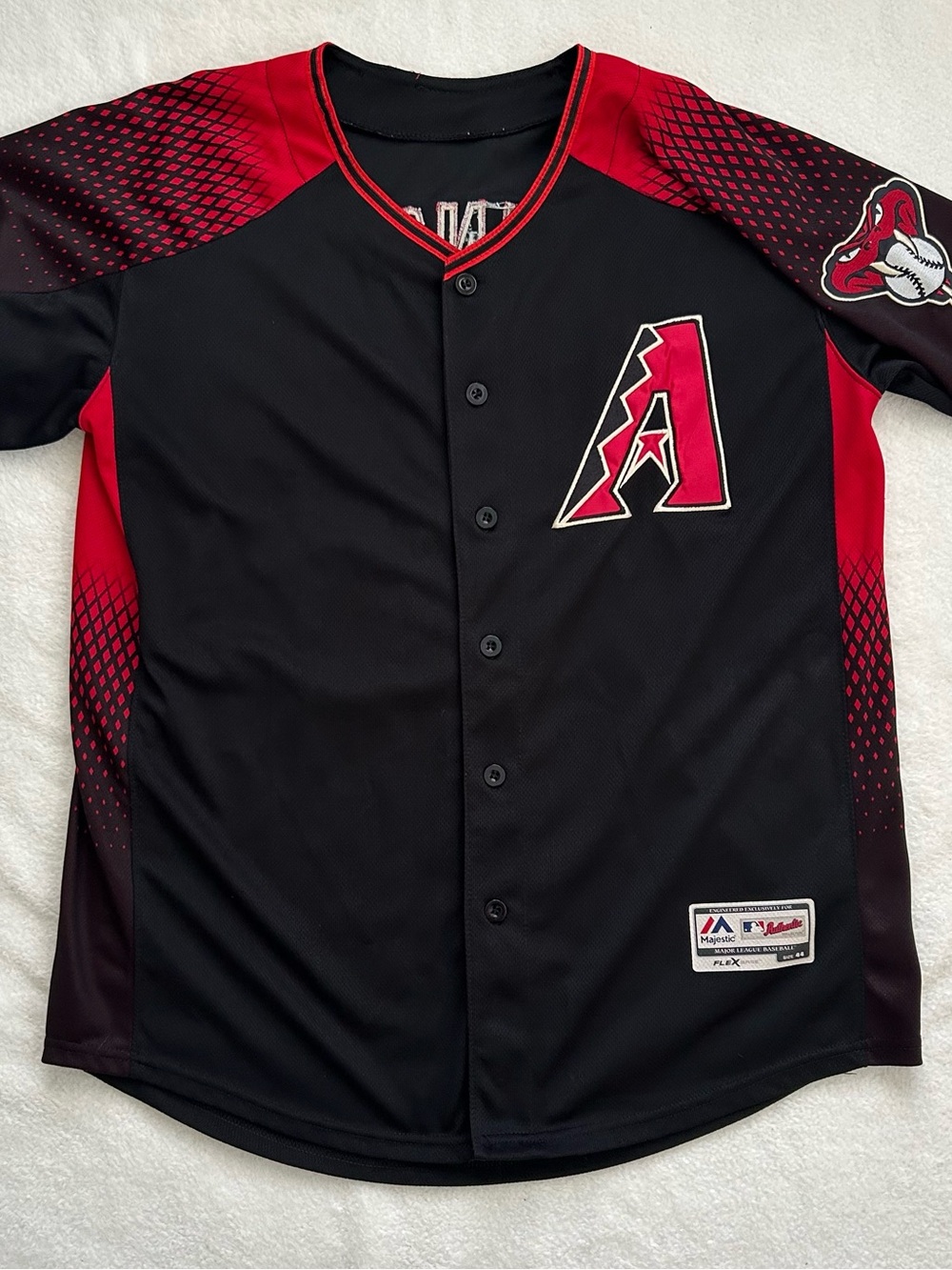 Authentic Majestic Diamondbacks Johnson Jersey Large